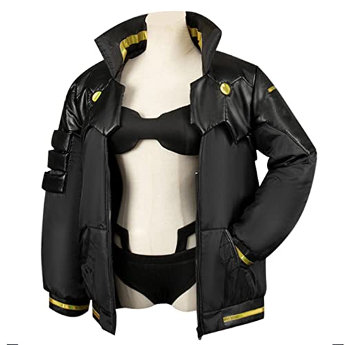 PUYYDS Anime Rebecca Cosplay Cyberpunk Edgerunners Cosplay Kostüm Jacke Kleidung Zubehör Anzug Halloween Karneval Kostüm für Frauen von PUYYDS