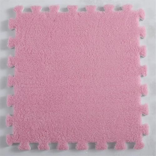 24 Stück, 30 x 30 cm, weiche Plüschmatte, Spielmatte, Spielzeug, Puzzlematte Eva im Raum, Plüsch-Spielmatte, Puzzle-Schaumstoffmatte für Hog-Dekoration von PVYGDXYI