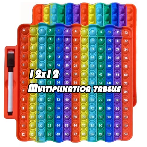 Fidget Toys, Sensory Toys, 8.26 Zoll * 8.26 Zoll Multiplikation Zahl Lernspielzeug Stift Mitbringen, für Stress Abbauen Stress Spielzeug Kinder Aufklärung Digitaler von PWCTNT