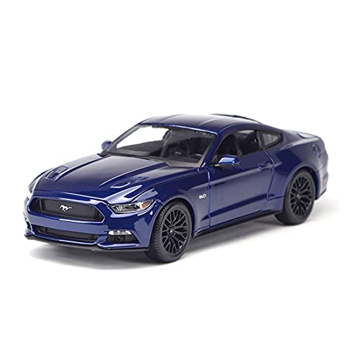 1 18 2015 Für Ford Mustang Statische Legierung Druckguss-Sammlung Simulation Modell Sportauto Spielzeug Für Jungen Geschenk (Blau) von PYWCOM