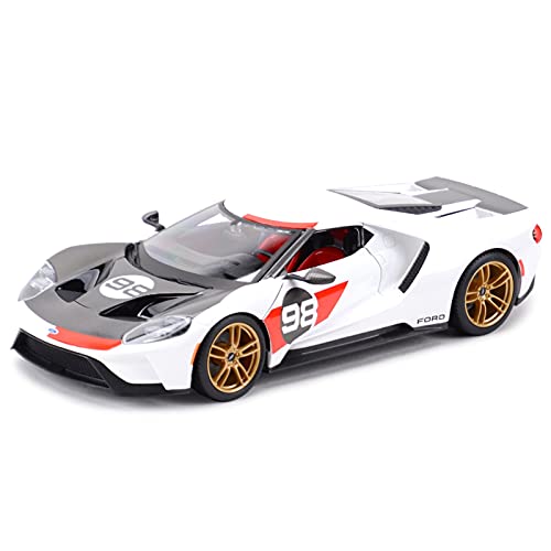 1 18 2021 Für Ford GT Heritage Edition Legierung Diecast Spielzeug Modell Sound und Licht für Jungen Geschenk-Kollektion von PYWCOM