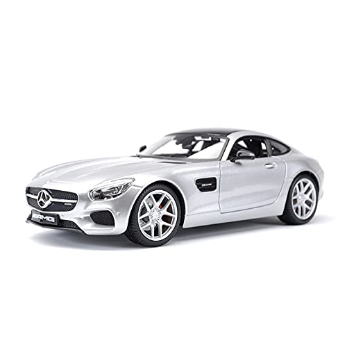 1 18 Für Benz Amg Gt Sportscar Statische Legierung Cast Simulation Modell Spielzeugauto Sammlung für Geschenk (Silber) von PYWCOM