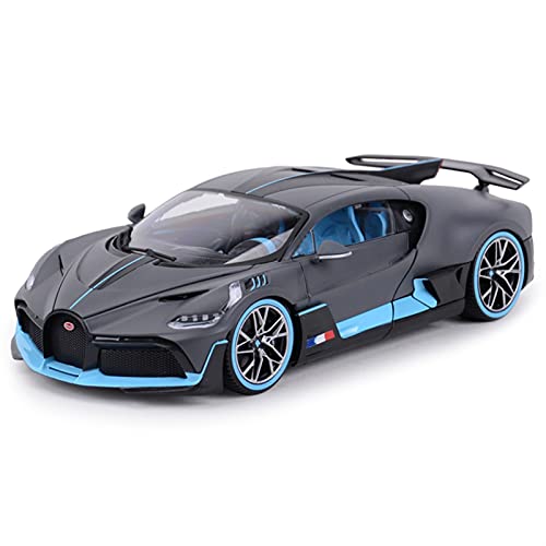 1 18 Für Bugatti Divo Sports Auto Simulation Legierung Diecast Spielzeug Modell Sound und Licht für Jungen Geschenk(Schwarz) von PYWCOM