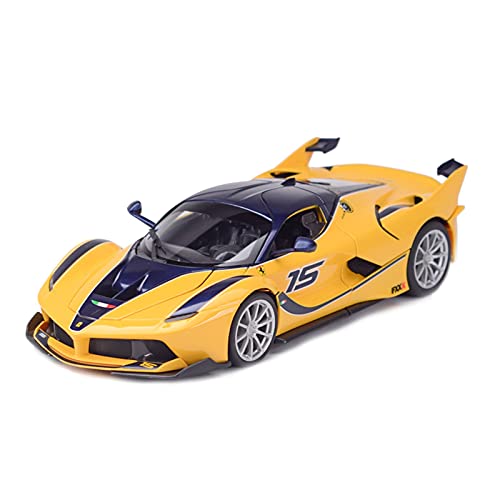 1 18 Für Ferrari Sportwagen Legierung Auto Spielzeug Simulation Diecast Fahrzeuge Kollektion Modell Jungen Geschenke (Yellow) von PYWCOM