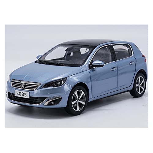 1 18 Für Peugeot 308S 2015 Schrägheck Sammlersimulation Zink-Legierung Auto Modell Als Werbegeschenk (Blau) von PYWCOM