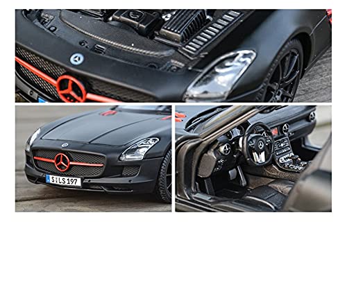 1 18 Für SLS AMG Sport Auto Legierung Diecast Spielzeug Modell Sound und Licht für Jungen Geschenk-Sammlung(Rot) von PYWCOM