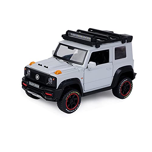 1 18 Für Suzuki Jimny Diecast Legierung Modell Sammelauto Suv Spielzeug Fahrzeug Für Jungen Geburtstagsgeschenk (Weiß) von PYWCOM