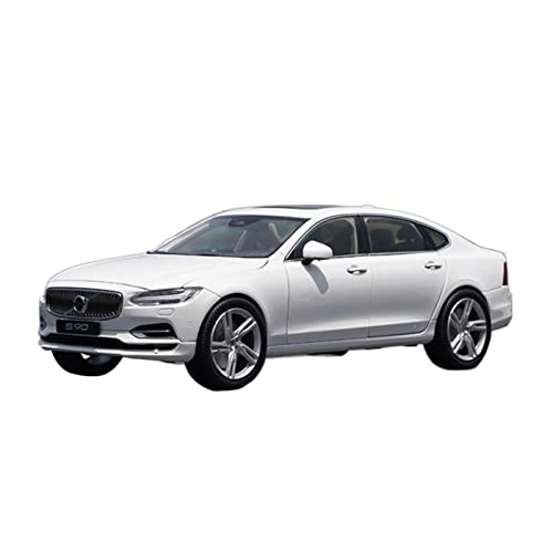 1 18 Für Volvo S90 Simulation Sammler Modell Auto Zinklegierung Als Geschäftsgeschenk Weihnachtsgeschenk (Weiß) von PYWCOM