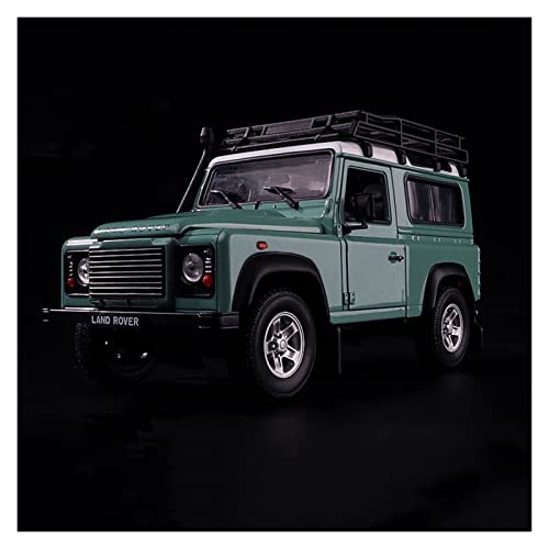 1 24 Für Land Rover Defender Off-road Fahrzeug Modell Dekoration Sound Und Licht Ziehen Spielzeug Geschenk(Gemüse) von PYWCOM