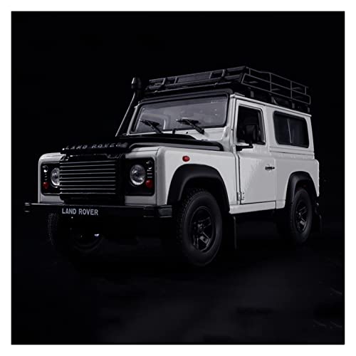 1 24 Für Land Rover Defender Off-road Fahrzeug Modell Dekoration Sound Und Licht Ziehen Spielzeug Geschenk(weiß) von PYWCOM