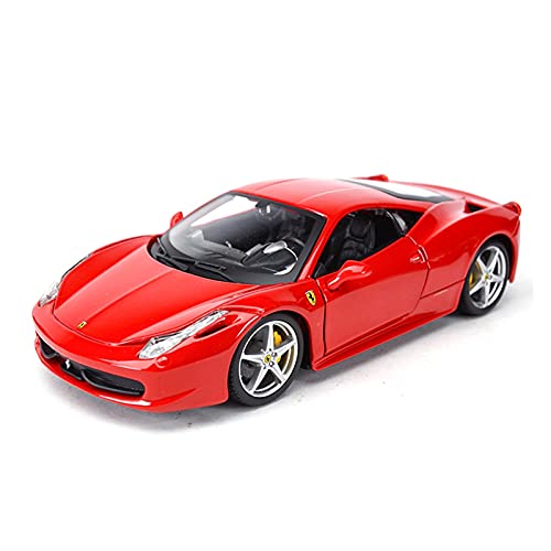 PYWCOM Spielzeugauto für Kinder 1 24 Static Für Ferrari 458 Italia Alloy Sportwagen Modell Druckguss Fahrzeuge Erwachsene Sammlung Ornamente Auto Modell Bauset von PYWCOM