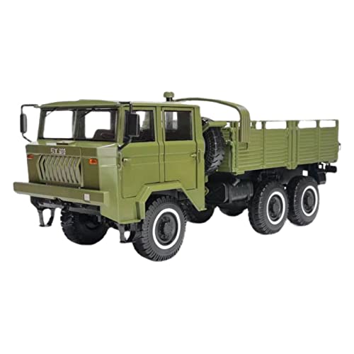 Spielzeugauto für Kinder 1 24 Schwerer Offroad-Militär-LKW-Legierungsautomodell Sammeln Simulierte Metallfahrzeug-Spielzeugdekoration Auto Modell Bauset von PYWCOM