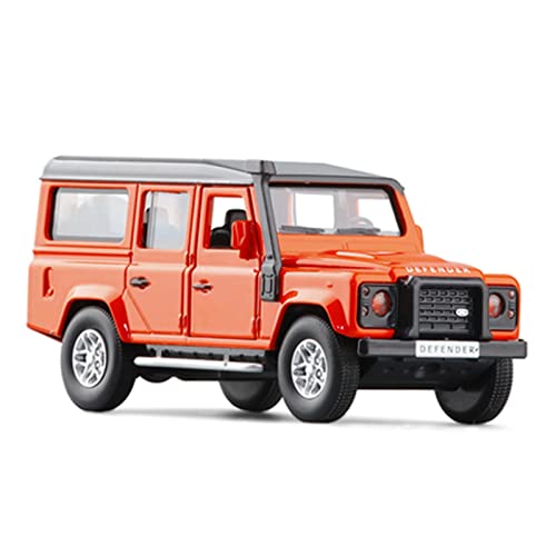 Für DEFENDER Auto 1 36 Simulation Legierung Spritzguss Sound Und Licht Ziehen Zurück Modell Spielzeug Geschenk:(Orange) von PYWCOM