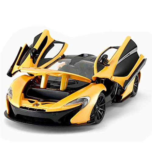 Für McLaren 1 24 Simulation Alloy Car Static Die-casting Model Car(Yellow) von PYWCOM