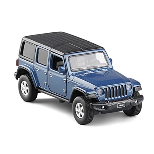 Für Sahara Wrangler 1 36 Simulation Legierung Guss Lenkung Stoßdämpfer Sound Und Licht Modell Spielzeug Auto:(Blau) von PYWCOM