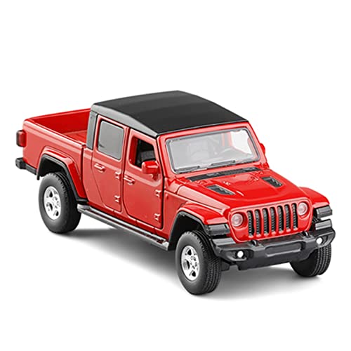 Für Wrangler Gladiator Pickup 1 36 Simulation Legierung Druckguss Modell Auto Sammlung Spielzeug:(Rot) von PYWCOM