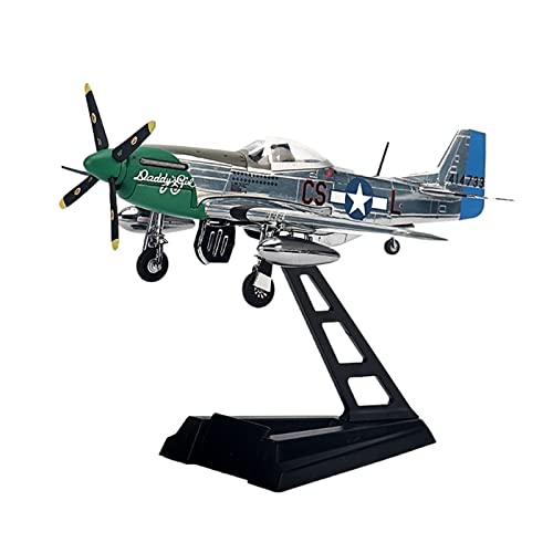 Modellflugzeug-Bausätze Maßstab 1 72 Us Air Force P51 Wwii Mustang Kämpfer Legierung Flugzeugmodell P-51 Kollektion Souvenir von PYWCOM