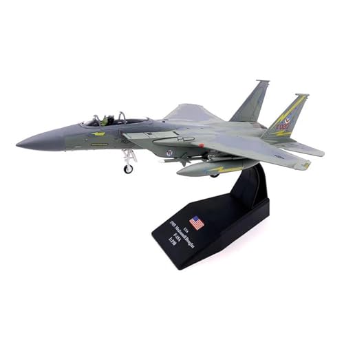 PYWCOM Modellflugzeug-Bausätze 1/100 F15 F-15 Für Strike Eagle Kampfflugzeug, Zusammengebautes Militärisches Druckguss-Flugzeugmodell Aus Metall (F-15I) von PYWCOM