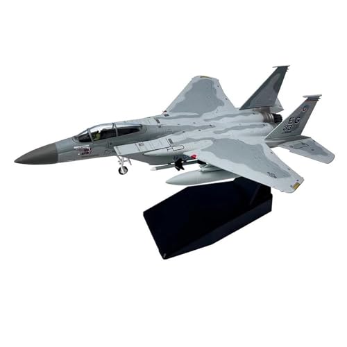 PYWCOM Modellflugzeug-Bausätze 1/100 F15 F-15 Für Strike Eagle Kampfflugzeug, Zusammengebautes Militärisches Druckguss-Flugzeugmodell Aus Metall (F-15II) von PYWCOM