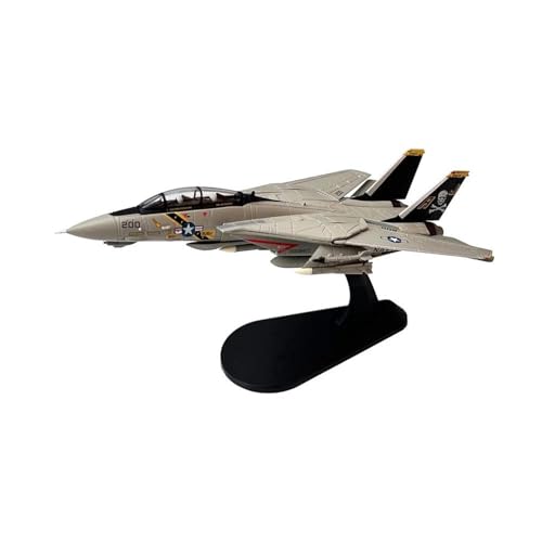 PYWCOM Modellflugzeug-Bausätze 1/100 Für Grumman F14 F-14A Tomcat VF-84 Kampfflugzeug Metall Militär Spielzeug Druckguss Flugzeug Modell (F-14A HH) von PYWCOM