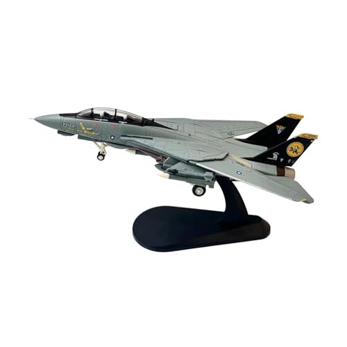 PYWCOM Modellflugzeug-Bausätze 1/100 Für Grumman F14 F-14A Tomcat VF-84 Kampfflugzeug Metall Militär Spielzeug Druckguss Flugzeug Modell (F-14B HH) von PYWCOM