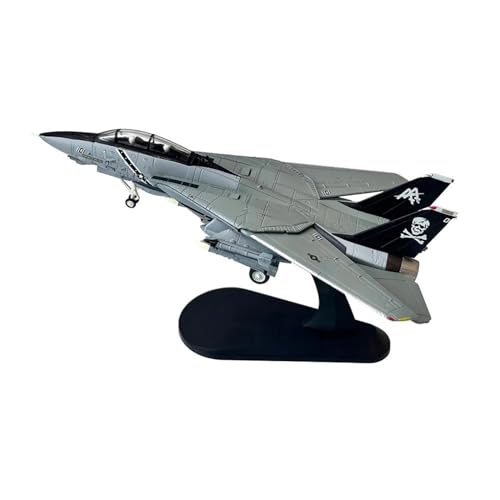 PYWCOM Modellflugzeug-Bausätze 1/100 Für Grumman F14 F-14A Tomcat VF-84 Kampfflugzeug Metall Militär Spielzeug Druckguss Flugzeug Modell (F-14D HH) von PYWCOM