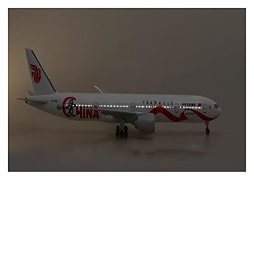 PYWCOM Modellflugzeug-Bausätze 1/157 Für Flugzeug 777 B777 Flugzeug Air China Airlines Modell W Light & Wheel (B) von PYWCOM