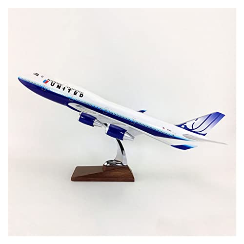 PYWCOM Modellflugzeug-Bausätze 1 150 Für United Airlines B747-400 B747 747 Flugzeuge Resin Airliner Modell Geschenk von PYWCOM