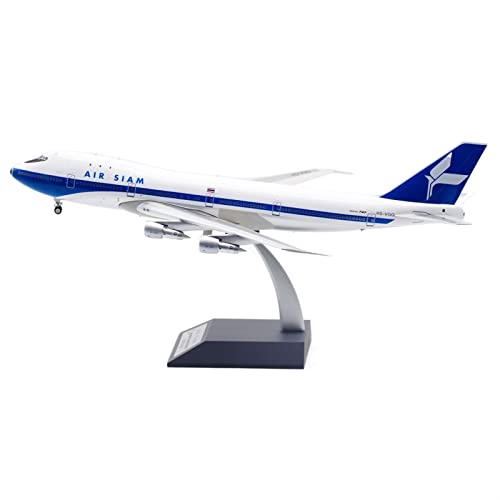 PYWCOM Modellflugzeug-Bausätze 1 200 Air Siam Für Boeing B747-200 Diecast Aircarft Jet Model Hs-vgg Mit Flugzeugmodell Im Standmaßstab von PYWCOM