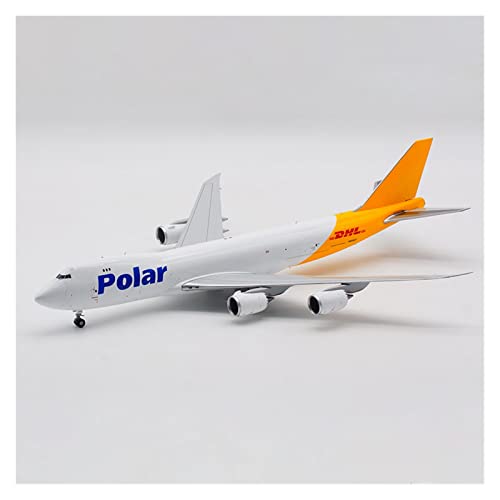 PYWCOM Modellflugzeug-Bausätze 1 200 Für B747-8F N858GT Modell Polar DHL Cargo Air Airlines Alloy Collectible Aircraft von PYWCOM