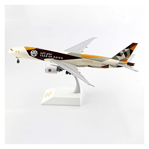 PYWCOM Modellflugzeug-Bausätze 1 200 Für Etihad Airliner B777-200LRFA6-DDE Legierung Flugzeugmodell Innenraum Ornament Geschenk von PYWCOM