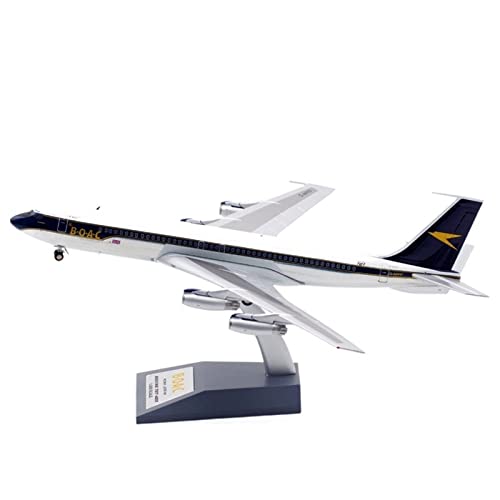 PYWCOM Modellflugzeug-Bausätze 1 200 Simulation Legierung Flugzeug Britische Forboeing 707-300 G-apff Ornamente Sammlung Souvenir Geschenk von PYWCOM