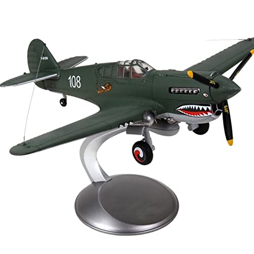 PYWCOM Modellflugzeug-Bausätze 1 32 World War II Flying Tiger P40 Militär Für Kampfflugzeugmodellsimulation Militärflugzeuge (A) von PYWCOM