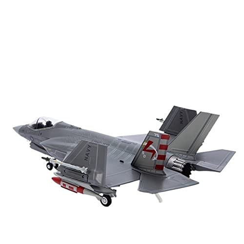 PYWCOM Modellflugzeug-Bausätze 1 72 F-35c Legierung Für Kampfflugzeug F35 Modellflugzeug US Air Force Fertiges Simulationsflugzeug Spielzeug (B) von PYWCOM