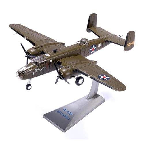 PYWCOM Modellflugzeug-Bausätze 1 72 für Mitchell B-25B Bomber Fertiges Flugzeugmodell aus Druckgusslegierung, geeignet für die Sammlung von PYWCOM