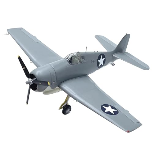 PYWCOM Modellflugzeug-Bausätze 1 72 für US F6F Fighter Modell, Druckgusslegierung mit Ständer, Militärflugzeug, geeignet für die Dekoration von PYWCOM