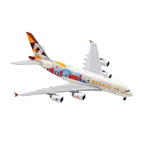 PYWCOM Modellflugzeug-Bausätze 1: 400 Passend Für A380 Static Metal Diecast Alloy Simulation Aircraft Fertigmodell Dekorationen Geschenk von PYWCOM