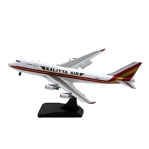 PYWCOM Modellflugzeug-Bausätze 1: 400 Passend Für B747-400 Metalldruckguss-Simulationslegierung Passagierflugzeugmodell Desktop-Dekoration Geschenk von PYWCOM