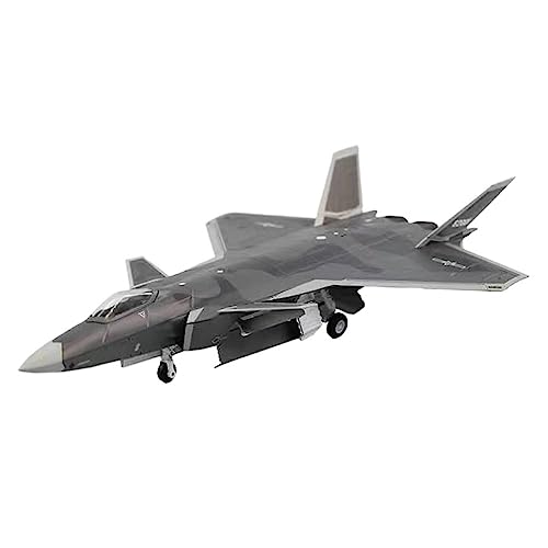 PYWCOM Modellflugzeug-Bausätze 1: 72 Passend Für J-20 Druckguss-Scale Einsitzig Zweimotorig Stealth Fighter Alloy Model Collection Ornaments von PYWCOM