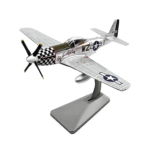 PYWCOM Modellflugzeug-Bausätze 1: 72 Passend Für P-51D Fighter Fertige Flugzeugmodell-Spielzeug-Display-Sammlung Aus Druckgusslegierung (A) von PYWCOM