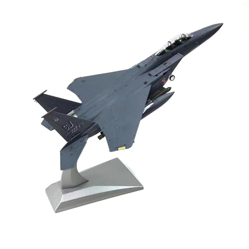 PYWCOM Modellflugzeug-Bausätze 1:100 F-15E Für Strike Eagle Überschall-Jagdbomber, Metalllegierung, Flugzeugmodell, Flugzeug-Ausstellungsmodell von PYWCOM