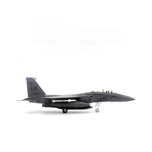 PYWCOM Modellflugzeug-Bausätze 1:100 für US Air Force F-15E Strike Eagle Fighter 91-0309, simuliertes Legierungs-Fertigmodell von PYWCOM