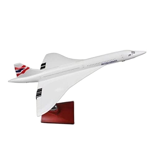 PYWCOM Modellflugzeug-Bausätze 1:124 Für Concorde Air France British Air Force One Passenger Aviation Resin Flugzeugmodell (A) von PYWCOM