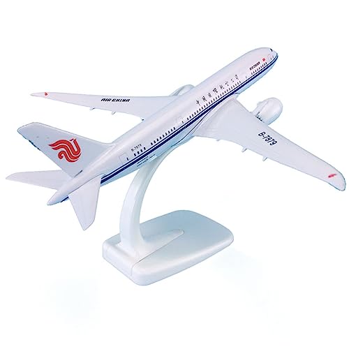 PYWCOM Modellflugzeug-Bausätze 1:300 18 cm Flugzeug ABS und Metall Flugzeuge Boeing B787 für Air China Fertigprodukt Flugzeugmodell von PYWCOM