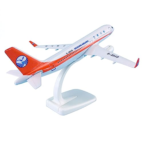 PYWCOM Modellflugzeug-Bausätze 1:300 20 cm Flugzeugmodellflugzeuge Airbus A320-200 für Sichuan Airlines Miniaturflugzeugmodell von PYWCOM