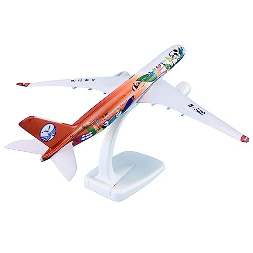 PYWCOM Modellflugzeug-Bausätze 1:300 20 cm Flugzeugmodellflugzeuge Airbus A350-900 für Sichuan Airlines Panda Flugzeugmodell von PYWCOM