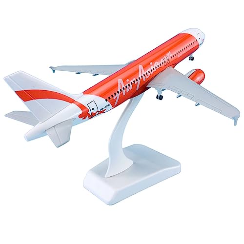 PYWCOM Modellflugzeug-Bausätze 1:320 18,5 cm mit Rädern Flugzeugmodell Flugzeuge Airbus A320-200 für Air Asia Flugzeugmodell von PYWCOM