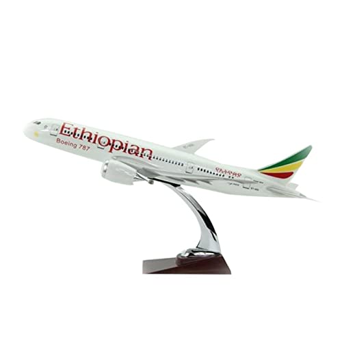 PYWCOM Modellflugzeug-Bausätze 43-47 cm Flugzeug Ethiopian Airlines Für Boeing B787 Flugzeugmodell Druckguss 1 150 Flugzeugmodell von PYWCOM