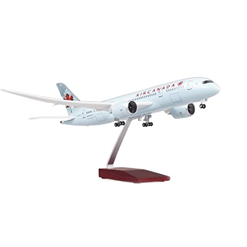 PYWCOM Modellflugzeug-Bausätze 43 cm Air Canada Für Boeing B787 Aus Harzguss Im Maßstab 1:130 Modellflugzeug Und Räder (No Light Canada B787) von PYWCOM