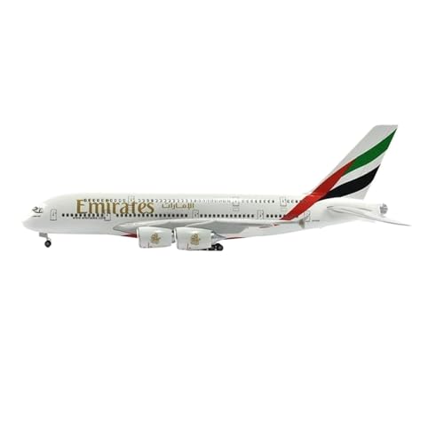 PYWCOM Modellflugzeug-Bausätze 46cm for Airbus A380 Aircraft Airplane Model 1 160 Scale Diecast Resin Light and Wheel Plane (UAE No Light a380) von PYWCOM